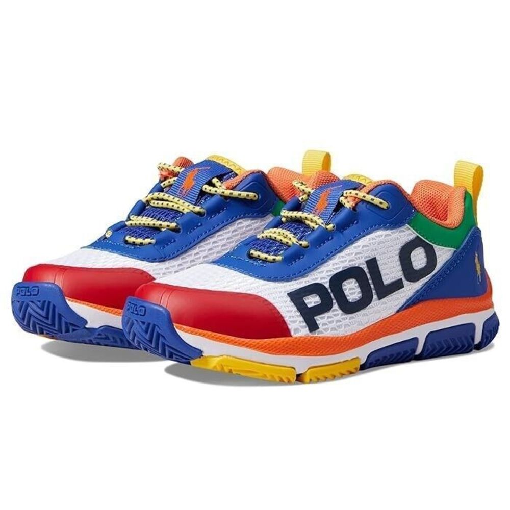 Polo Ralph Lauren RF103784 Men's Sz 7 Women's 8.5 Multicolor Tech Racer Sneakers - Picture 1 of 9
